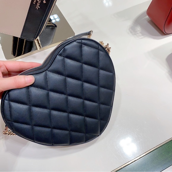 Kate spade Love Quilted Heart Crossbody Purse - Picture 6 of 9